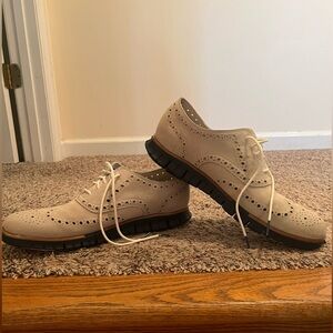 Cole Haan Suede Wingtip Oxford Grand Os. Size 12